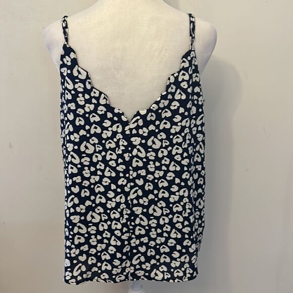 She + Sky blue white patterned spaghetti strap blouse Size S - Picture 5 of 8